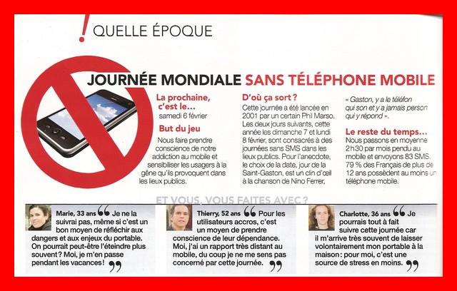 Journée mondiale sans téléphone portable: Le téléphone, une seconde main de  l'homme moderne ! - MOURYA